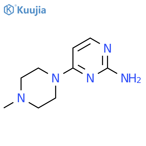4-(4-Methyl-1-piperazinyl)-2-pyrimidinamine structure