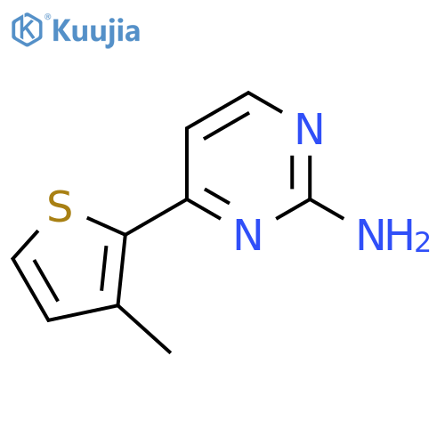 4-(3-Methylthiophen-2-yl)pyrimidin-2-amine structure