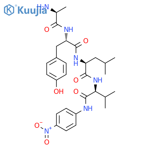 L-VALINAMIDE, L-ALANYL-L-TYROSYL-L-LEUCYL-N-(4-NITROPHENYL)- structure