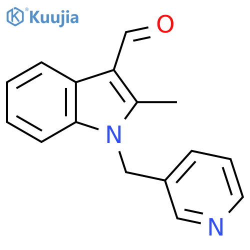 1H-INDOLE-3-CARBOXALDEHYDE, 2-METHYL-1-(3-PYRIDINYLMETHYL)- structure