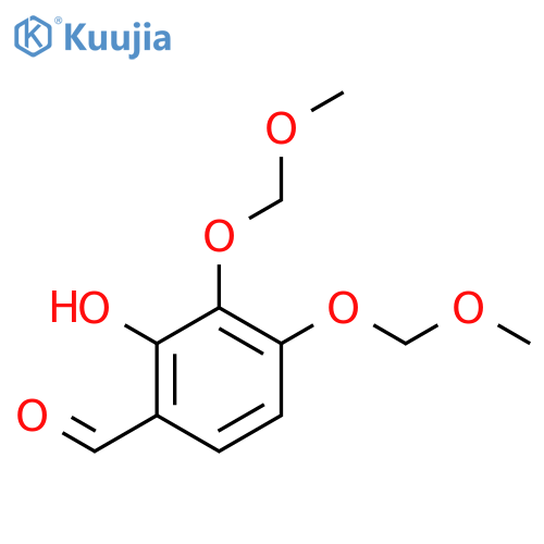 2-hydroxy-3,4-bis(methoxymethoxy)benzaldehyde structure