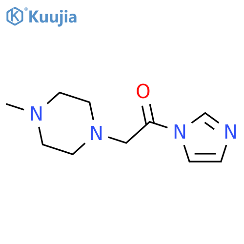 1H-IMIDAZOLE, 1-[(4-METHYL-1-PIPERAZINYL)ACETYL]- structure
