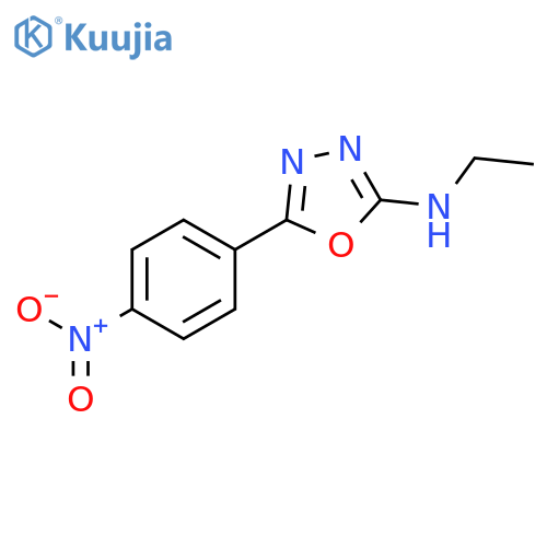 1,3,4-OXADIAZOL-2-AMINE, N-ETHYL-5-(4-NITROPHENYL)- structure