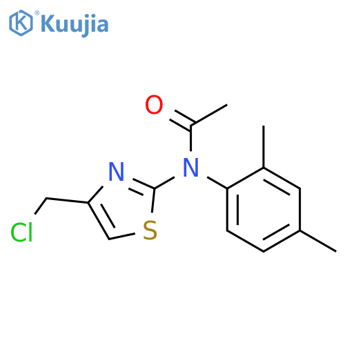 N-4-(Chloromethyl)-1,3-thiazol-2-yl-N-(2,4-dimethylphenyl)acetamide structure