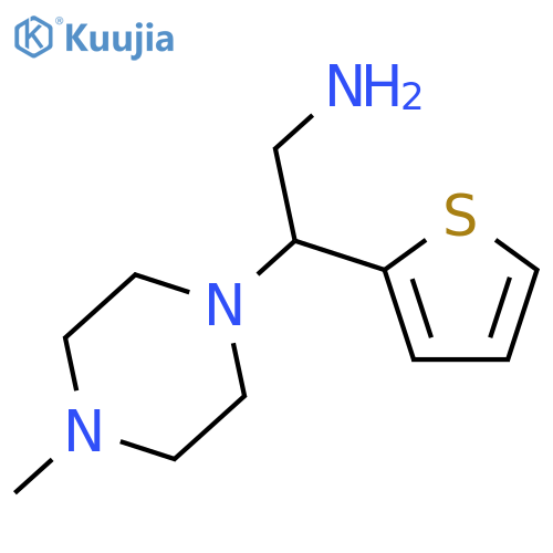 2-(4-methylpiperazin-1-yl)-2-(thiophen-2-yl)ethan-1-amine structure