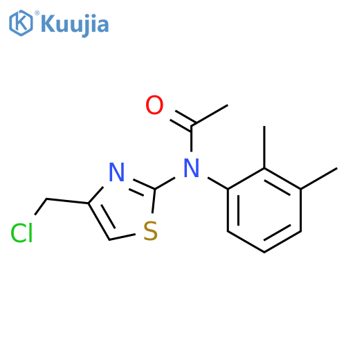 N-4-(Chloromethyl)-1,3-thiazol-2-yl-N-(2,3-dimethylphenyl)acetamide structure