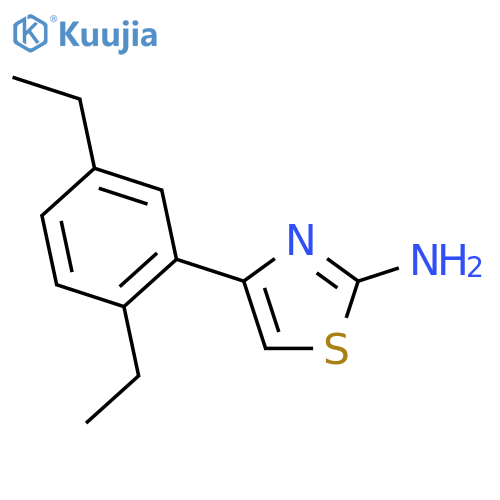 4-(2,5-diethylphenyl)-1,3-thiazol-2-amine structure