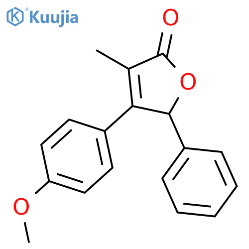 2(5H)-FURANONE, 4-(4-METHOXYPHENYL)-3-METHYL-5-PHENYL- structure