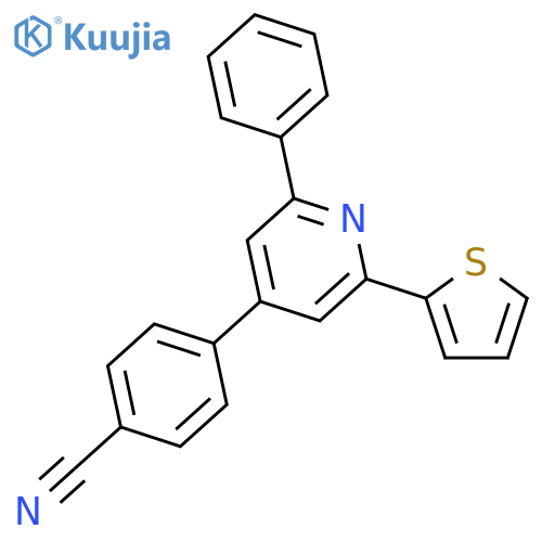 BENZONITRILE, 4-[2-PHENYL-6-(2-THIENYL)-4-PYRIDINYL]- structure