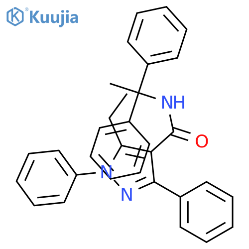 1H-PYRAZOLE-4-CARBOXAMIDE, N-(1,1-DIPHENYLETHYL)-5-ETHYL-1,3-DIPHENYL- structure