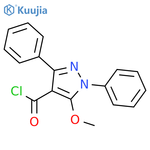 1H-Pyrazole-4-carbonyl chloride, 5-methoxy-1,3-diphenyl- structure