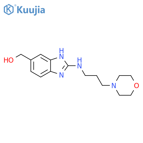 1H-Benzimidazole-5-methanol, 2-[[3-(4-morpholinyl)propyl]amino]- structure