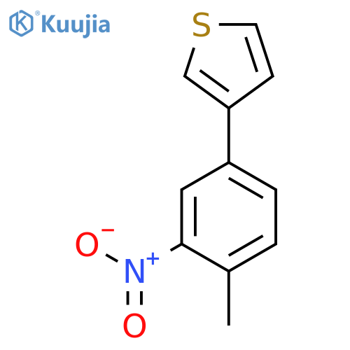 Thiophene, 3-(4-methyl-3-nitrophenyl)- structure