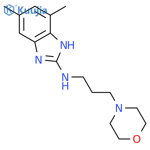 1H-Benzimidazol-2-amine, 4,6-dimethyl-N-[3-(4-morpholinyl)propyl]- structure