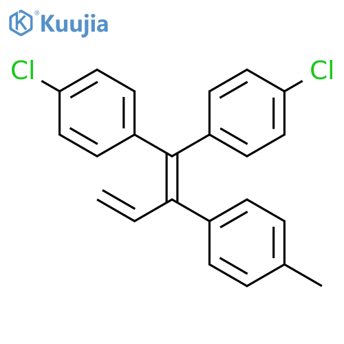BENZENE, 1,1'-[2-(4-METHYLPHENYL)-1,3-BUTADIENYLIDENE]BIS[4-CHLORO- structure