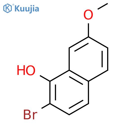 2-bromo-7-methoxynaphthalen-1-ol structure