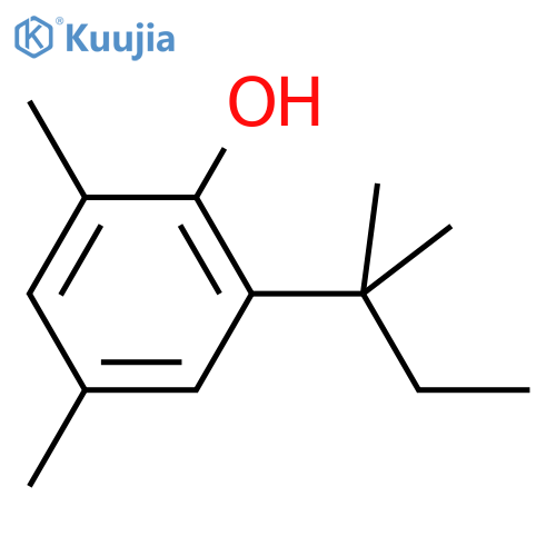 Phenol,2-(1,1-dimethylpropyl)-4,6-dimethyl- structure