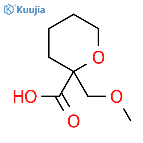2-(methoxymethyl)oxane-2-carboxylic acid structure