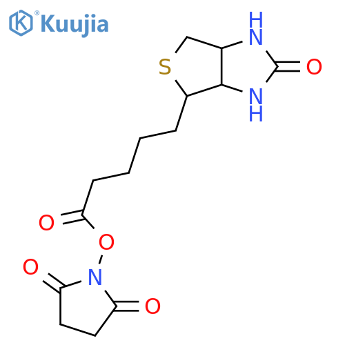 2,5-dioxopyrrolidin-1-yl 5-{2-oxo-hexahydro-1H-thieno3,4-dimidazol-4-yl}pentanoate structure