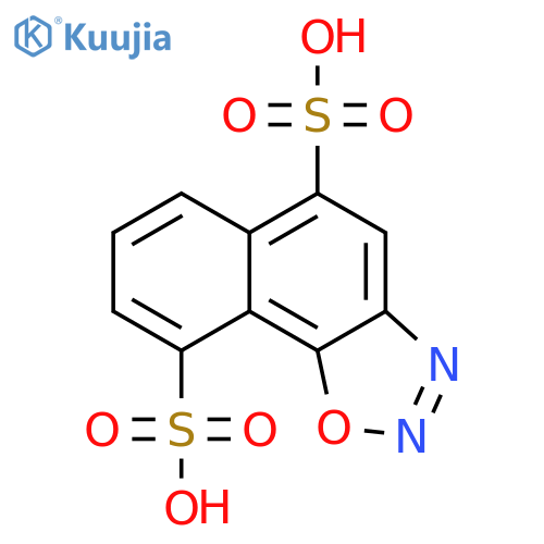Naphtho[2,1-d]-1,2,3-oxadiazole-5,9-disulfonicacid structure