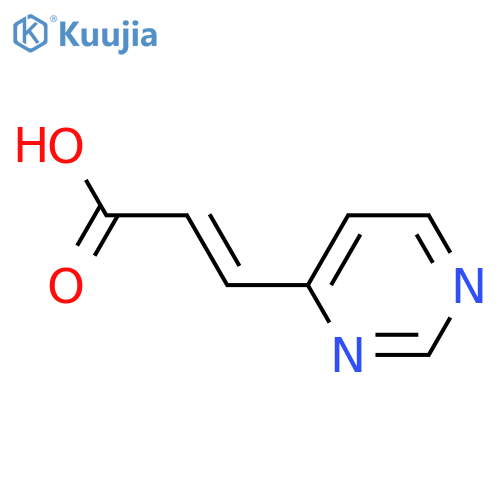 3-pyrimidin-4-ylprop-2-enoic acid structure