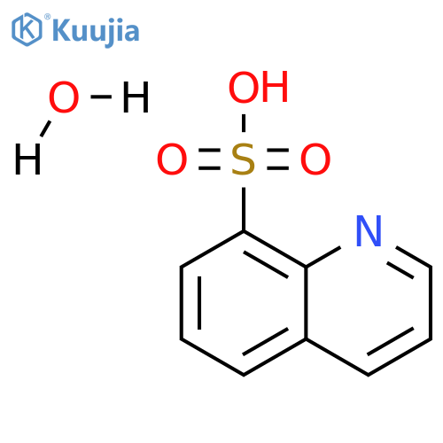 8-Quinolinesulfonicacid, hydrate (1:1) structure