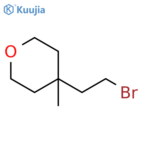 4-(2-bromoethyl)-4-methyloxane structure