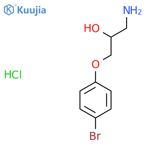 1-Amino-3-(4-bromophenoxy)propan-2-ol hydrochloride structure
