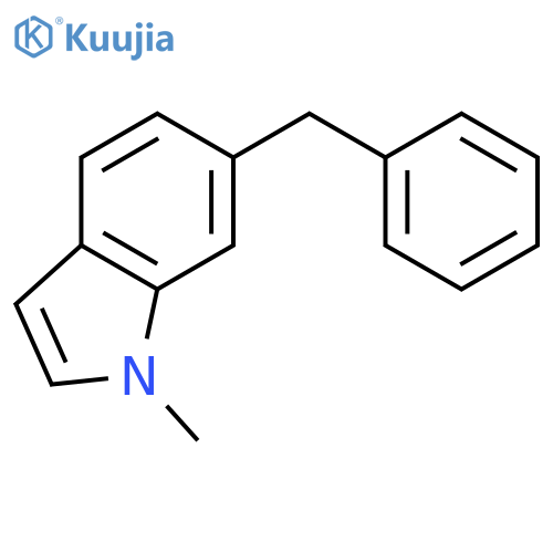 1H-Indole, 1-methyl-6-(phenylmethyl)- structure
