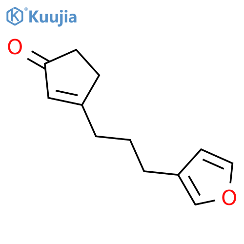 2-Cyclopenten-1-one, 3-[3-(3-furanyl)propyl]- structure