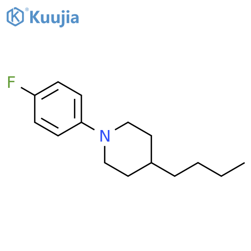 Piperidine, 4-butyl-1-(4-fluorophenyl)- structure