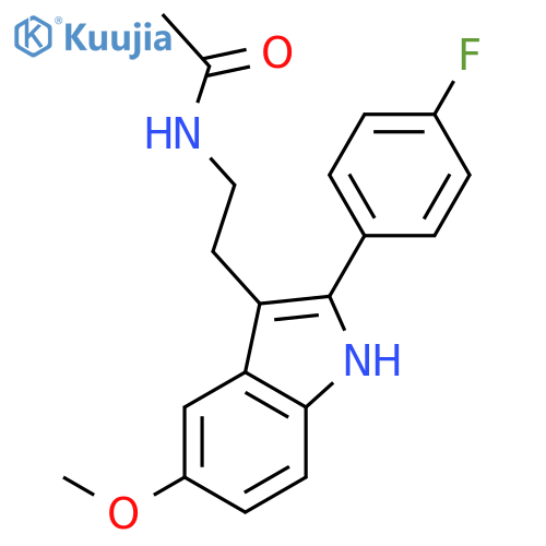 ACETAMIDE, N-[2-[2-(4-FLUOROPHENYL)-5-METHOXY-1H-INDOL-3-YL]ETHYL]- structure