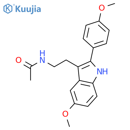 Acetamide, N-[2-[5-methoxy-2-(4-methoxyphenyl)-1H-indol-3-yl]ethyl]- structure