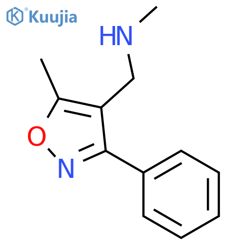N-Methyl-N-(5-methyl-3-phenylisoxazol-4-yl)methylamine structure