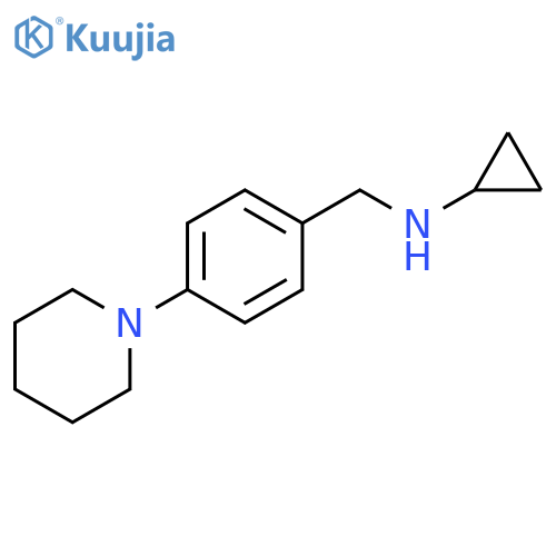 N-(4-Piperidin-1-ylbenzyl)cyclopropanamine structure