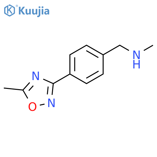 N-Methyl-n-4-(5-methyl-1,2,4-oxadiazol-3-yl)benzylamine structure