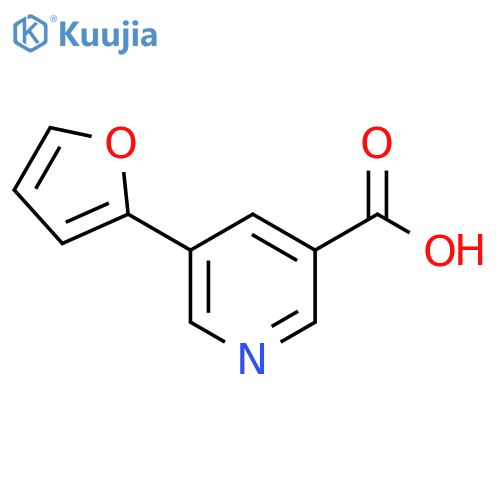 5-(furan-2-yl)pyridine-3-carboxylic acid structure