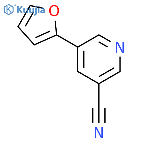5-(Furan-2-yl)nicotinonitrile structure