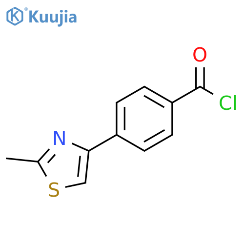 4-(2-Methyl-1,3-thiazol-4-yl)benzoyl Chloride structure