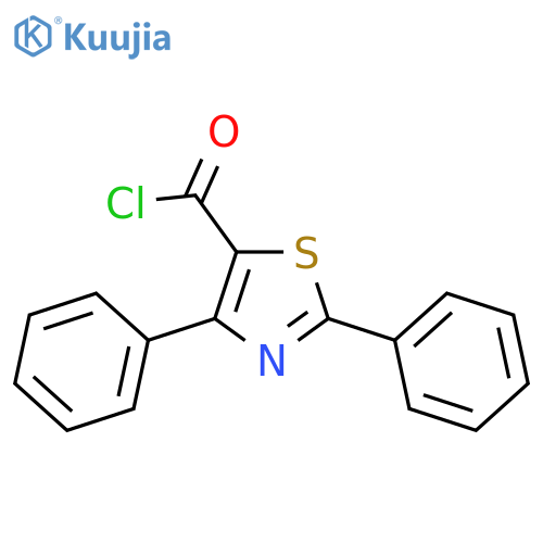 5-Thiazolecarbonylchloride, 2,4-diphenyl- structure