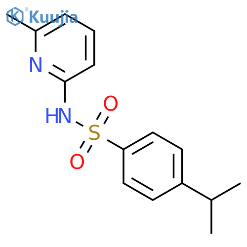 N-(6-methylpyridin-2-yl)-4-(propan-2-yl)benzene-1-sulfonamide structure