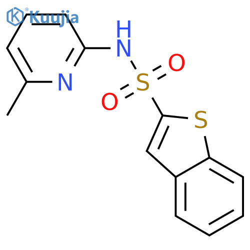 BENZO[B]THIOPHENE-2-SULFONAMIDE, N-(6-METHYL-2-PYRIDINYL)- structure