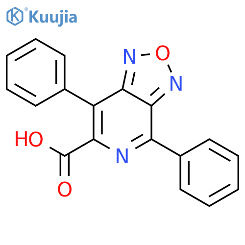 4,7-Diphenyl[1,2,5]oxadiazolo[3,4-c]pyridine-6-carboxylic acid structure