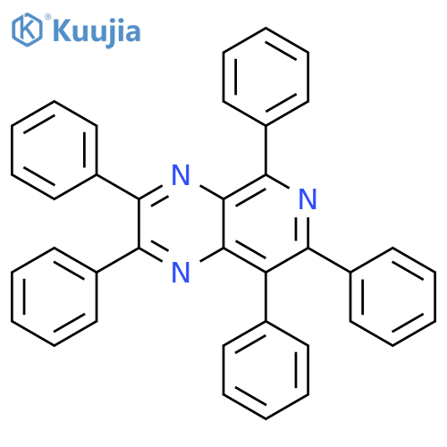 Pyrido[3,4-b]pyrazine, 2,3,5,7,8-pentaphenyl- structure