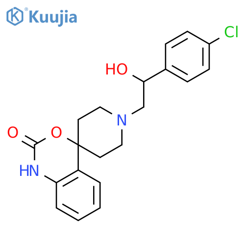 1'-[2-(4-chlorophenyl)-2-hydroxyethyl]spiro[3,1-benzoxazine-4,4'-piperidin]-2(1H)-one structure