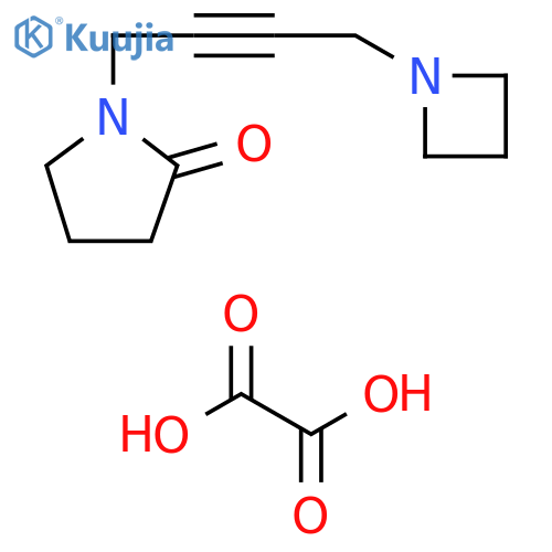 2-Pyrrolidinone, 1-[4-(1-azetidinyl)-2-butynyl]-, ethanedioate (2:3) structure