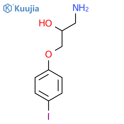 1-Amino-3-(4-iodophenoxy)propan-2-ol structure