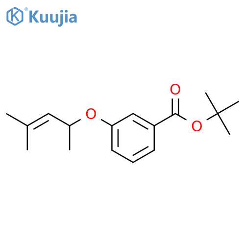 BENZOIC ACID, 3-[(1,3-DIMETHYL-2-BUTENYL)OXY]-, 1,1-DIMETHYLETHYL ESTER structure
