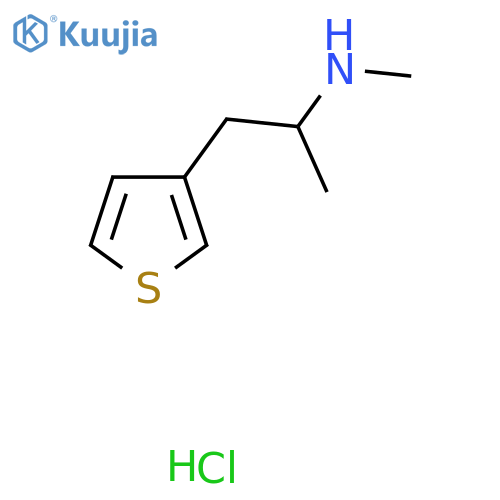 methyl1-(thiophen-3-yl)propan-2-ylamine hydrochloride structure