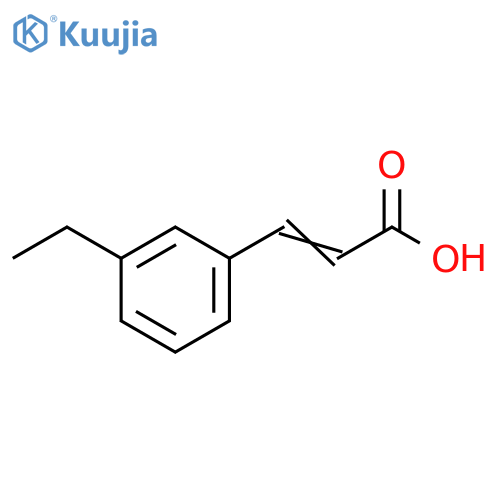 3-(3-ethylphenyl)prop-2-enoic acid structure
